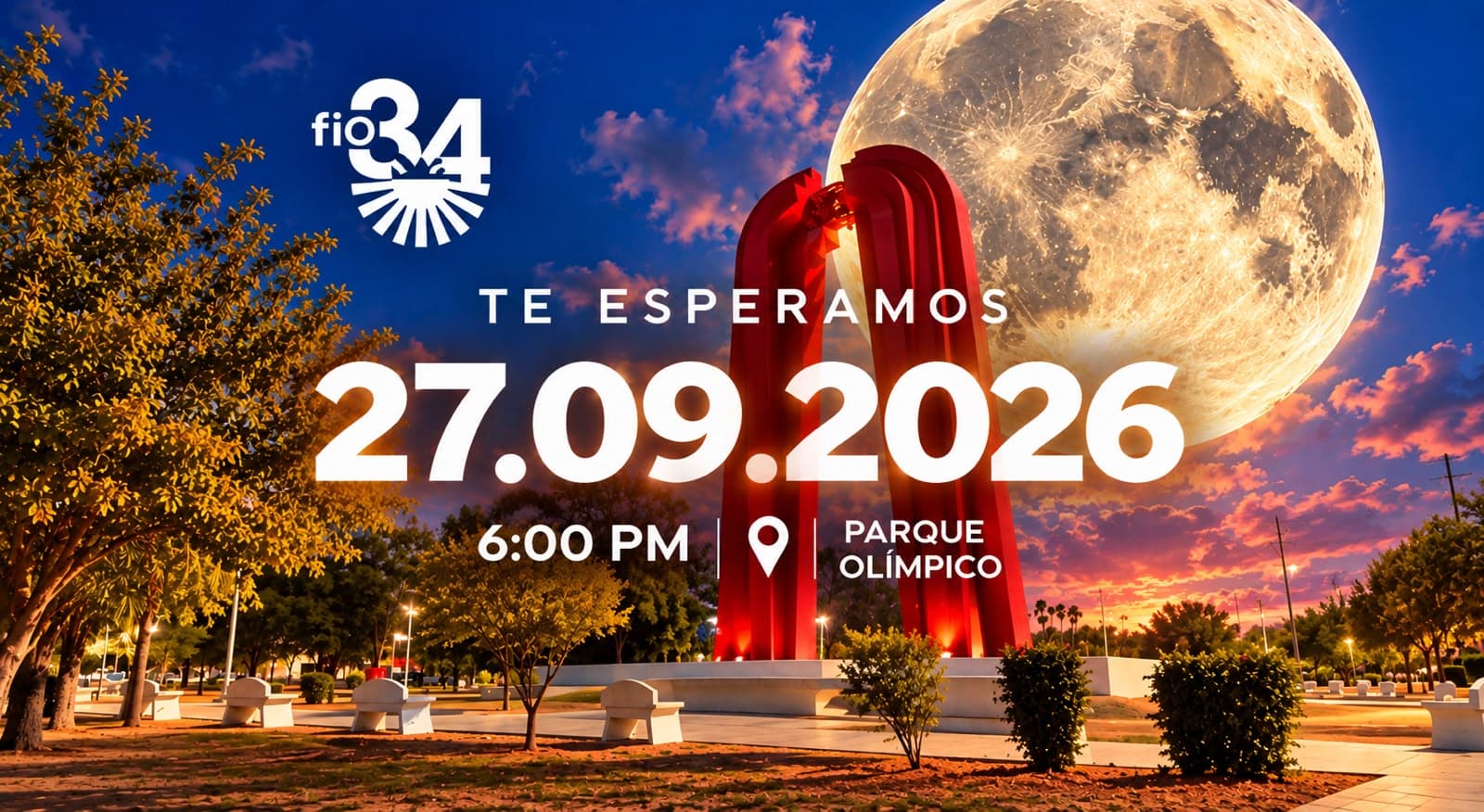 Beto Granados invita a disfrutar de la Luna itinerante del FIO 34 en el Parque Olímpico