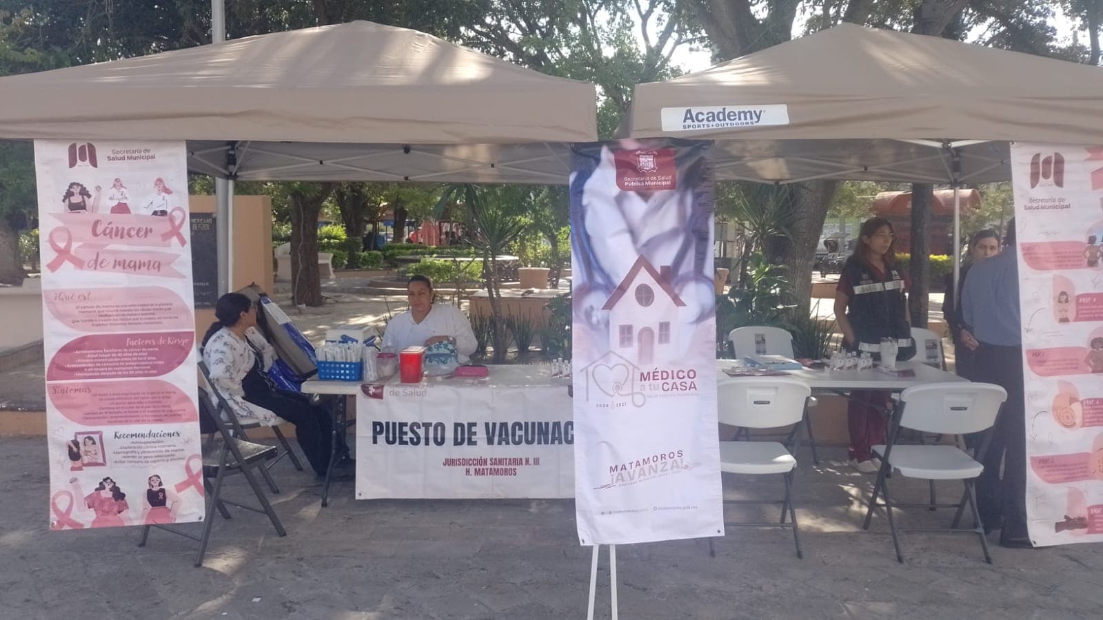 Instalan módulo de orientación y prevención contra el cáncer de mama en Matamoros