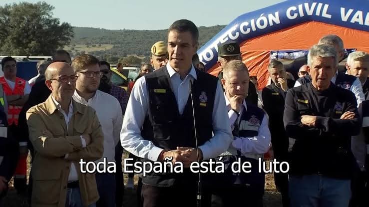 "Toda España está de luto": Pedro Sánchez
