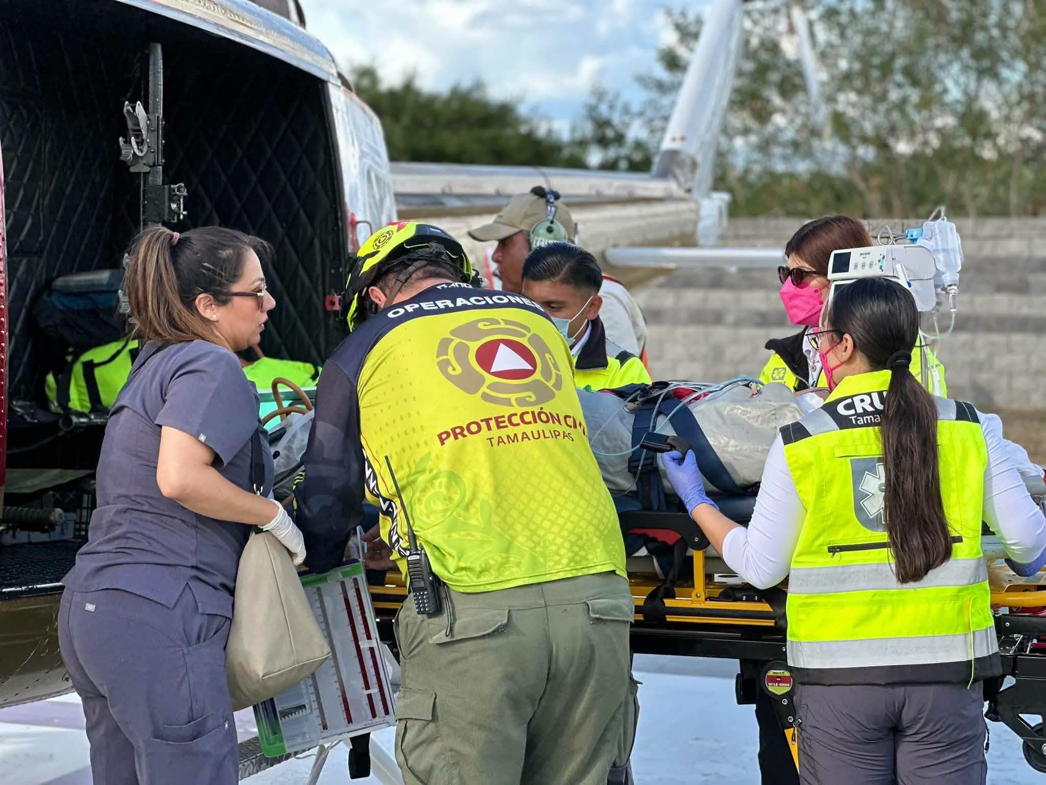 Agradece BG al Estado por traslado aéreo de menor lesionada en Matamoros
