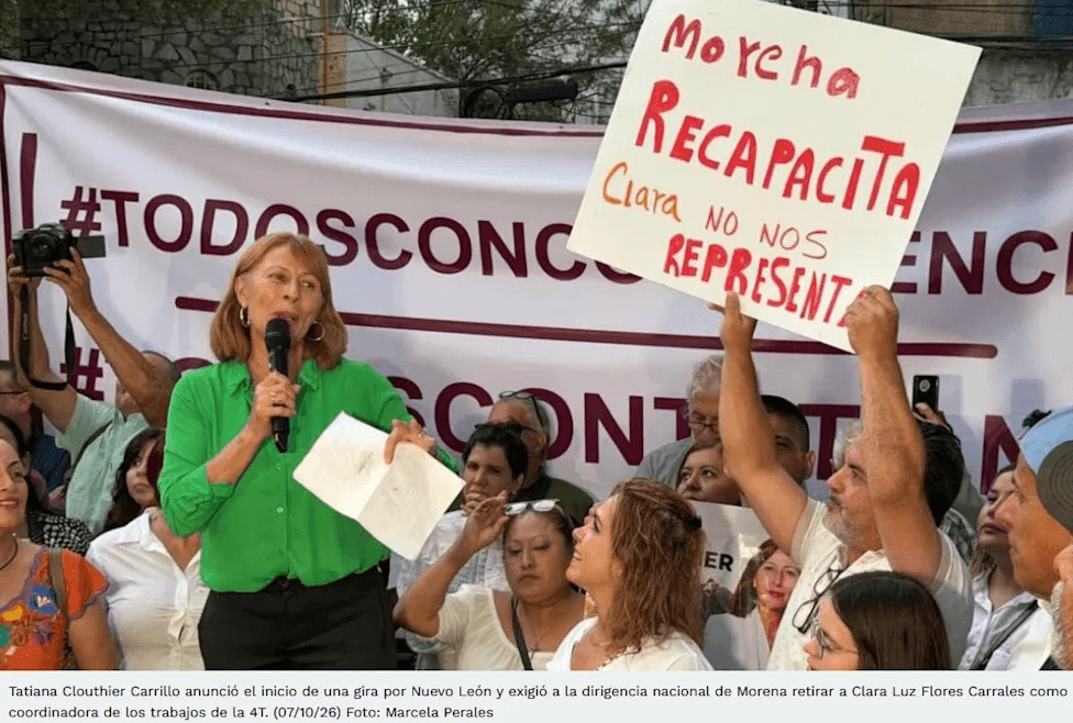 Tatiana Clouthier exige a Morena el retiro de Clara Luz Flores