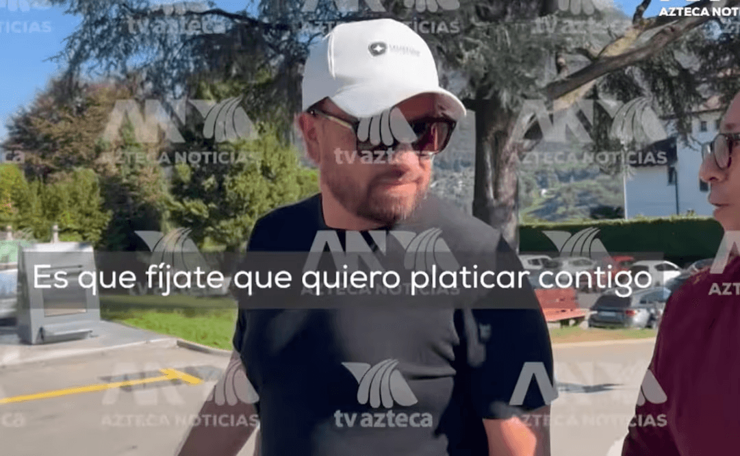 Localizan a Amílcar Olán en Suiza; evade preguntas de reportero