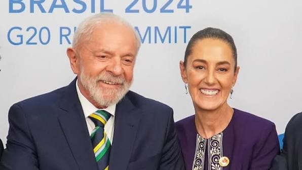 Sheinbaum celebra triunfo de Lula da Silva en elección presidencial