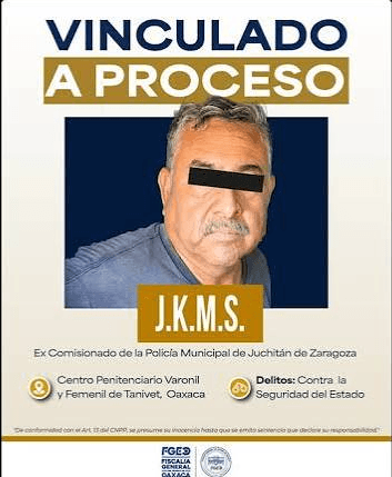 Vinculan a proceso a ex comisario de Seguridad de Juchitán